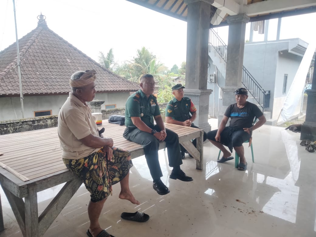 Danramil 1616-01/Gianyar Tekankan Pentingnya Pengelolaan Pertanian dan Keamanan Wilayah