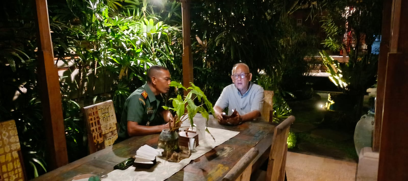 Silaturahmi Danramil dan Babinsa Ubud Disambut Hangat Tokoh Masyarakat