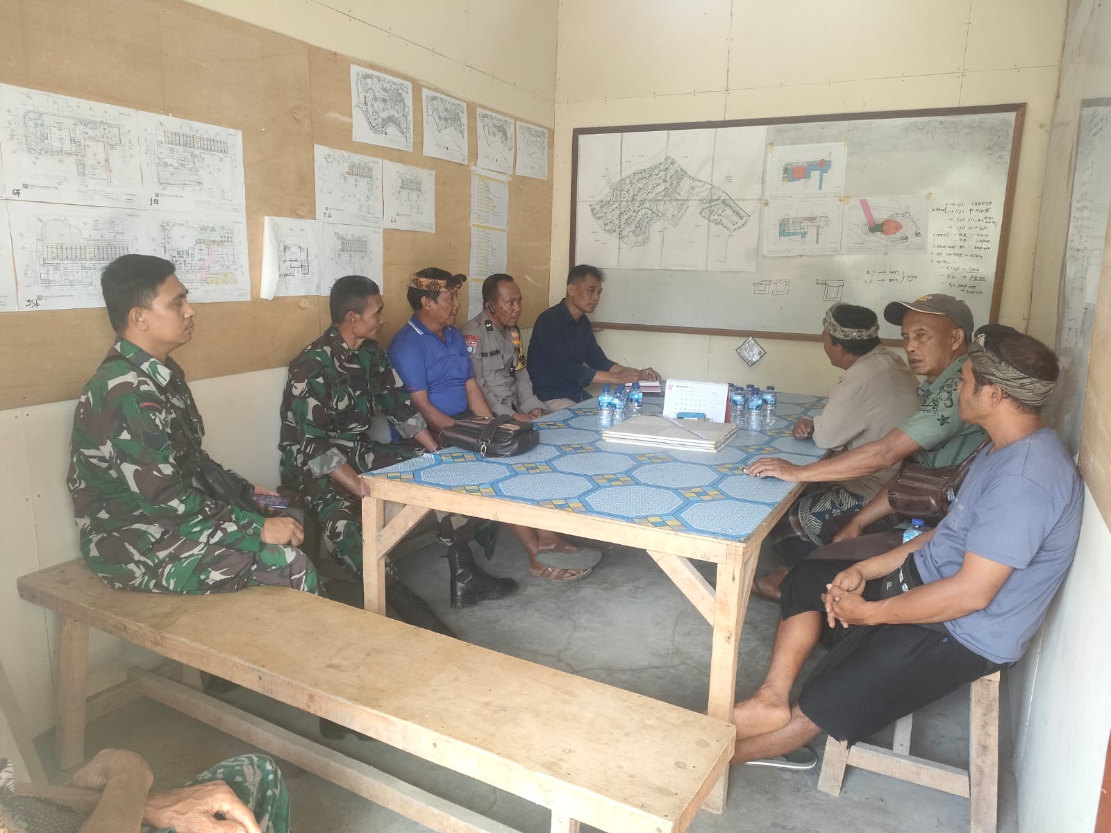 Danramil 1616-07/Payangan Fasilitasi Dialog Pengembang dan Subak di Proyek JW Mariot